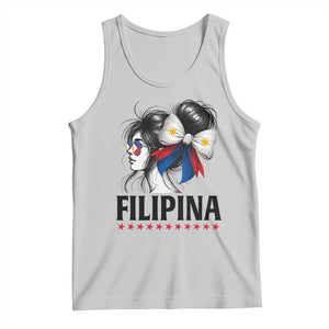 Filipina Girl Philippines Flag Proud Pinay Tank Top TS11 Ash Print Your Wear