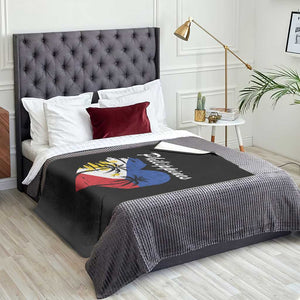 Filipino Pride Throw Blanket Pinoy Vintage Philippines Flag Heart TS11 Print Your Wear