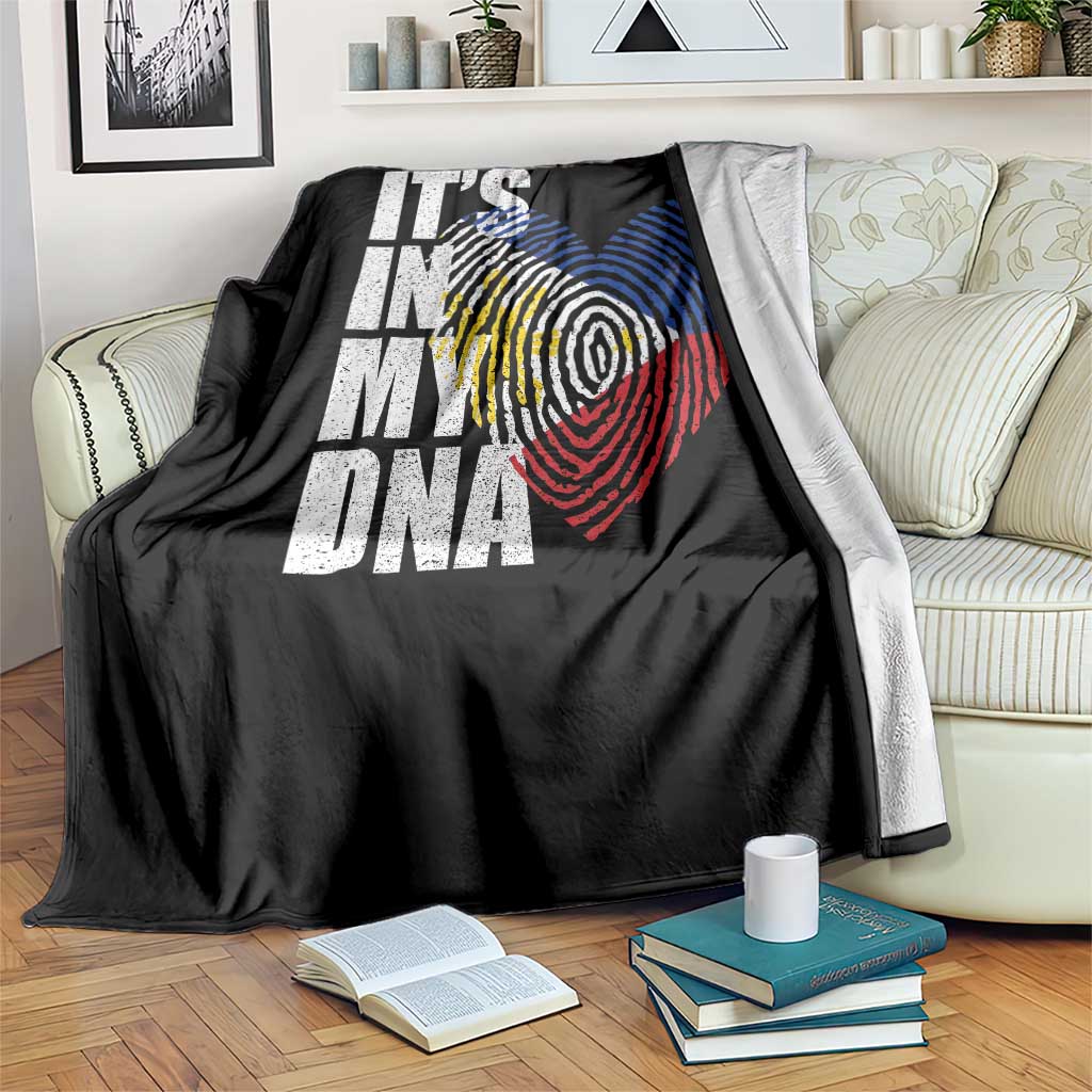 Filipino Pride Throw Blanket Its In My DNA Patriotic Philippines Flag TS11 Print Your Wear