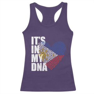 Filipino Pride Racerback Tank Top Its In My DNA Patriotic Philippines Flag TS11 Purple Print Your Wear