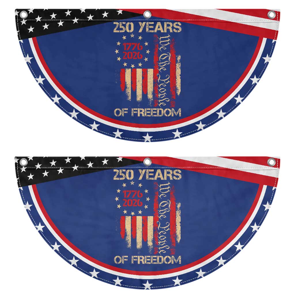 250 Years Of Freedom Patriotic Fan Flag 250th America Anniversary Independence Day TS11 2pcs pack Classic Navy Print Your Wear