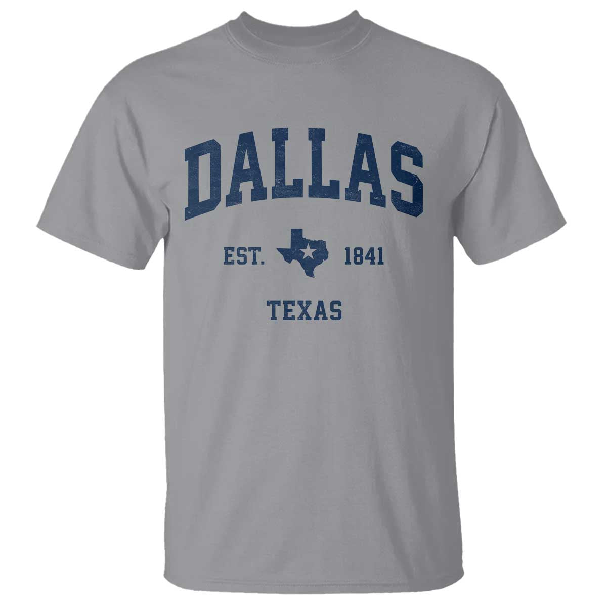 Dallas Texas Est 1841 T Shirt Vintage Texan City Souvenir