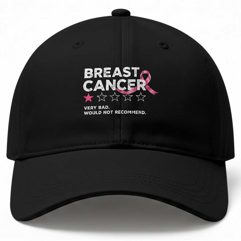 Breast Cancer 1 Star Rating Baseball Cap Very Bad Not Recommend Cancer Fighter