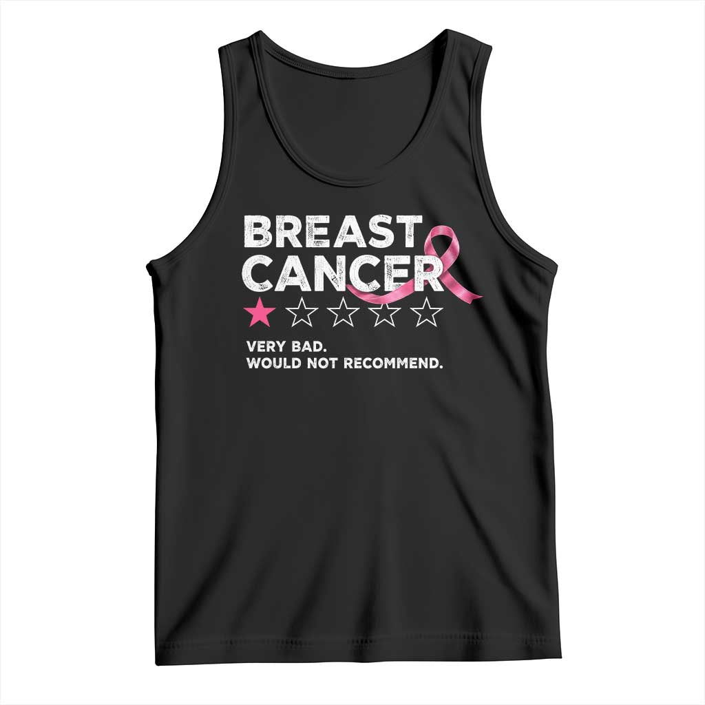 Breast Cancer 1 Star Rating Tank Top Very Bad Not Recommend Cancer Fighter