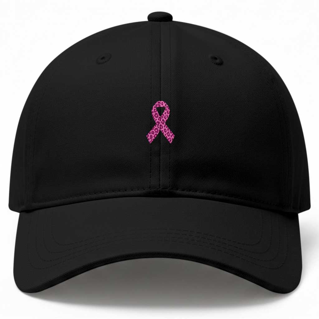 Breast Cancer Awareness Leopard Pink Ribbon Baseball Cap