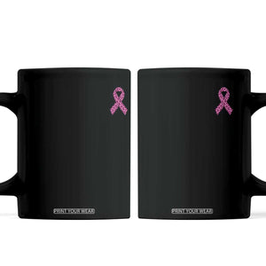 Breast Cancer Awareness Leopard Pink Ribbon Coffee Mug