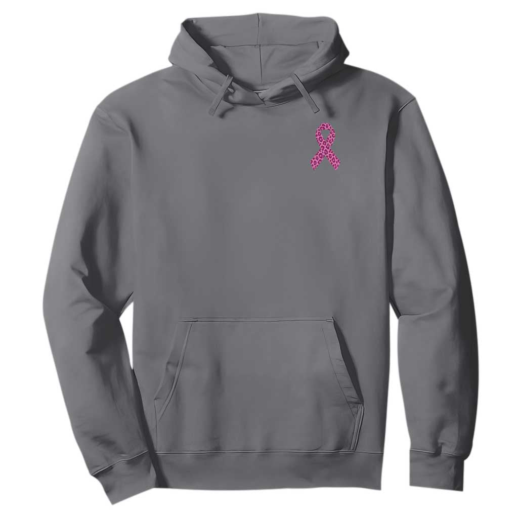 Breast Cancer Awareness Leopard Pink Ribbon Hoodie