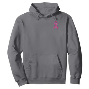 Breast Cancer Awareness Leopard Pink Ribbon Hoodie