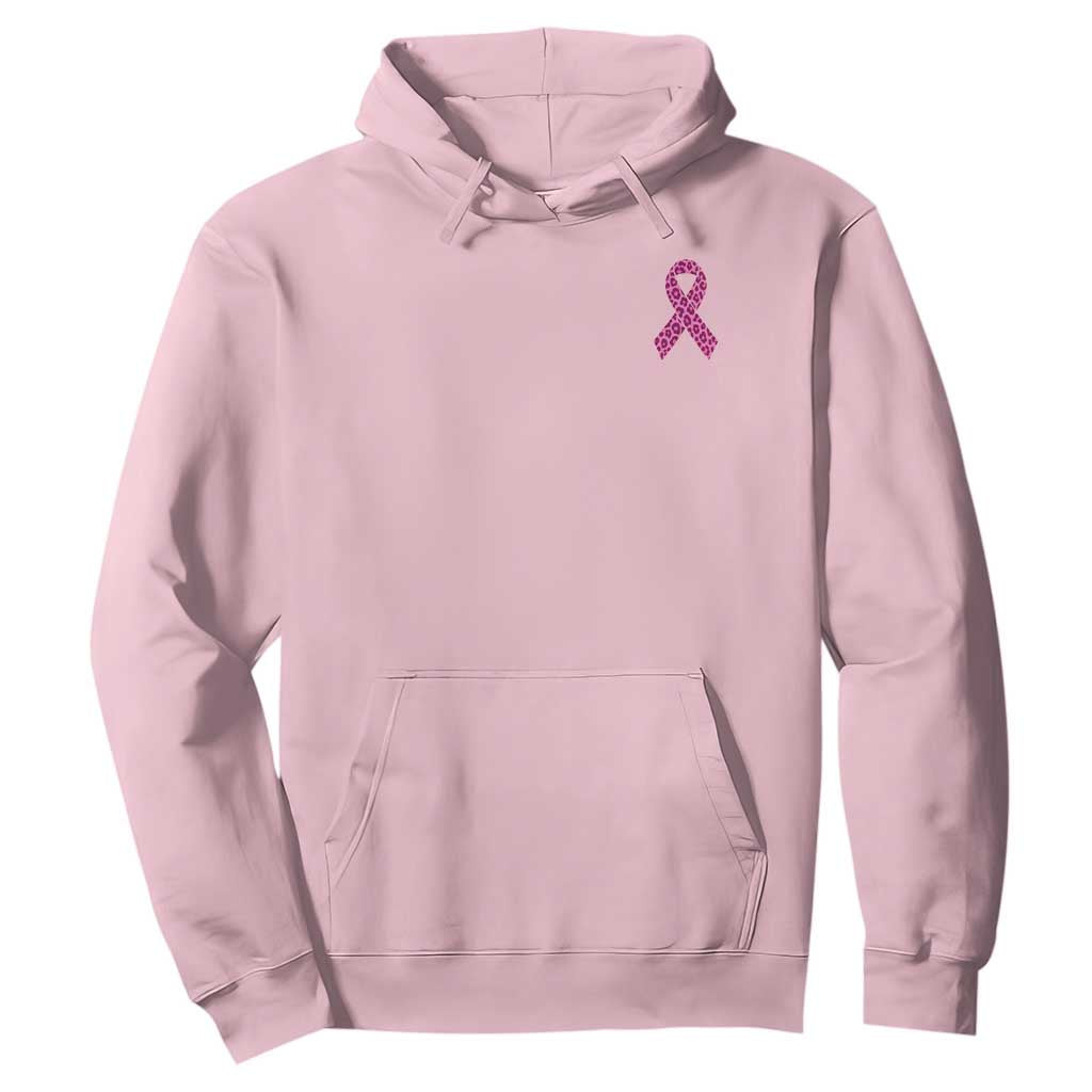 Breast Cancer Awareness Leopard Pink Ribbon Hoodie