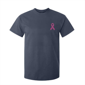 Breast Cancer Awareness Leopard Pink Ribbon T Shirt For Kid