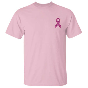 Breast Cancer Awareness Leopard Pink Ribbon T Shirt