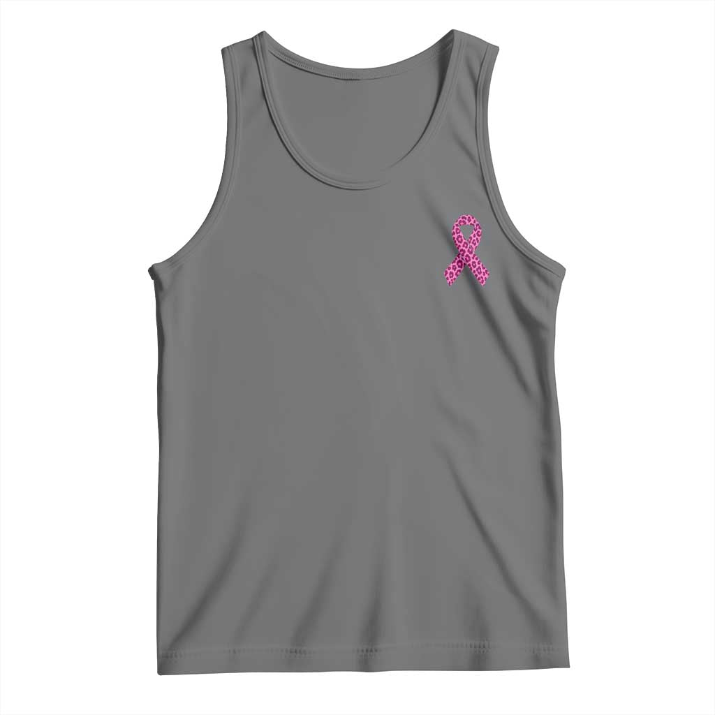 Breast Cancer Awareness Leopard Pink Ribbon Tank Top