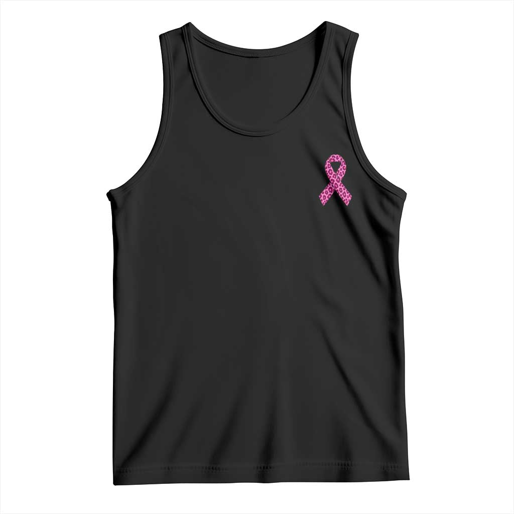 Breast Cancer Awareness Leopard Pink Ribbon Tank Top