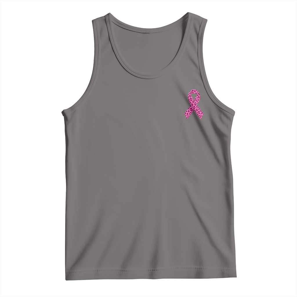 Breast Cancer Awareness Leopard Pink Ribbon Tank Top