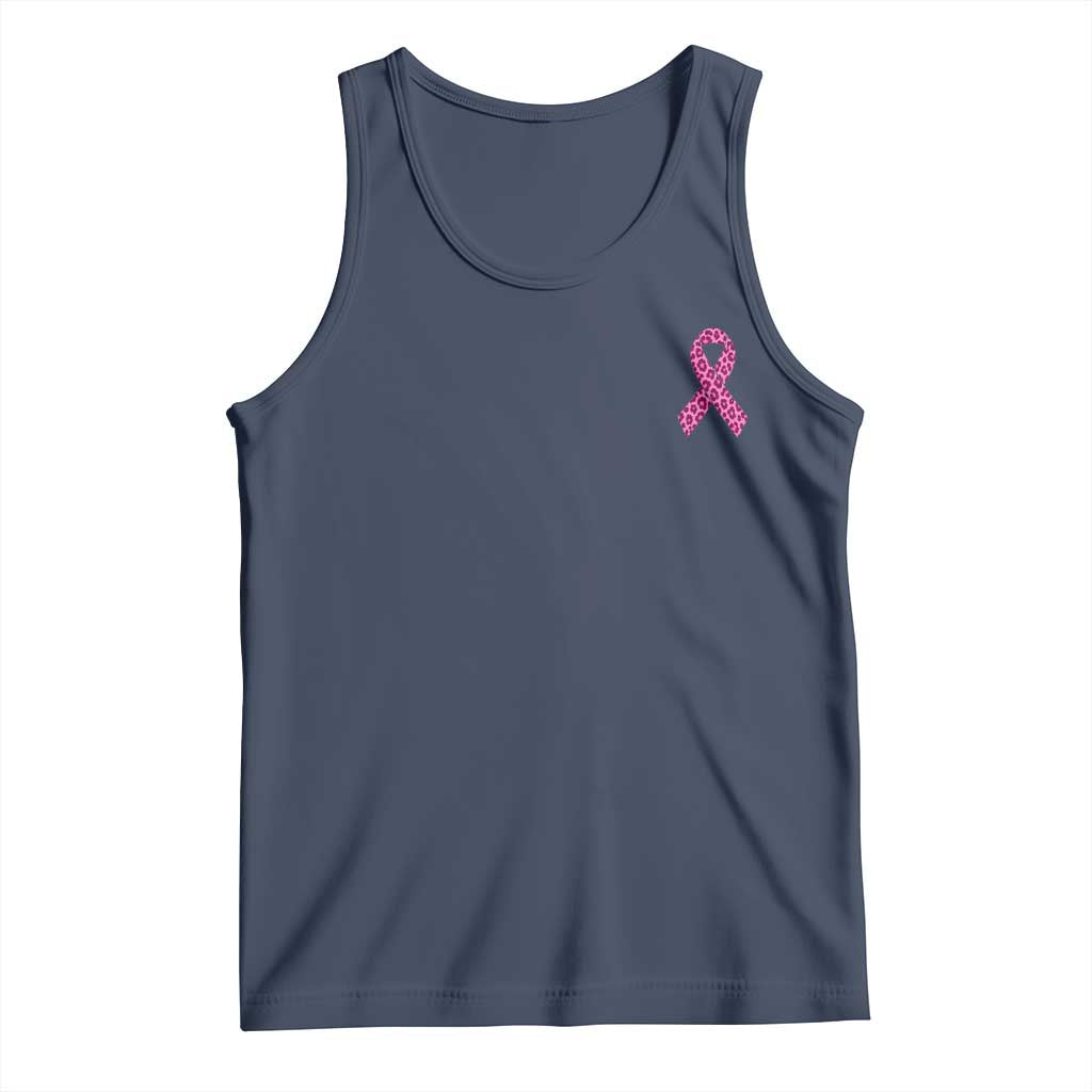 Breast Cancer Awareness Leopard Pink Ribbon Tank Top