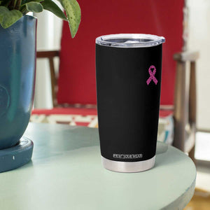 Breast Cancer Awareness Leopard Pink Ribbon Tumbler Cup