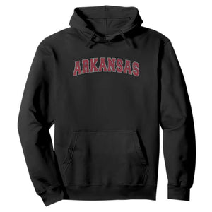 Arkansas Vintage Athletic Sports Design Hoodie AR State Pride 80s 90s Style