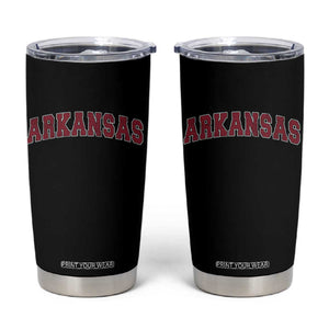 Arkansas Vintage Athletic Sports Design Tumbler Cup AR State Pride 80s 90s Style