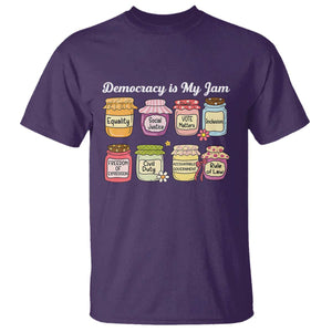 Democracy Is My Jam T Shirt Social Justice Protest Resist TS11 Purple Print Your Wear