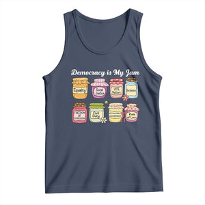 Democracy Is My Jam Tank Top Social Justice Protest Resist TS11 Navy Print Your Wear