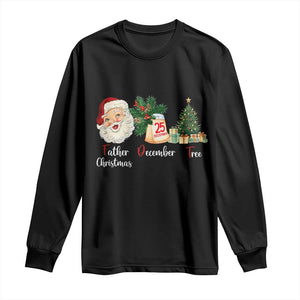 Funny Political Christmas Long Sleeve Shirt Father Christmas December Tree TS11 Black Print Your Wear