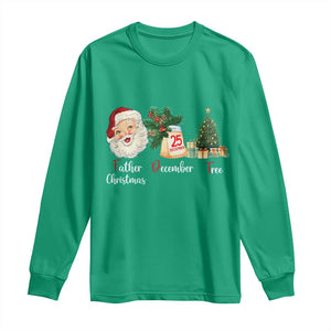 Funny Political Christmas Long Sleeve Shirt Father Christmas December Tree TS11 Irish Green Print Your Wear