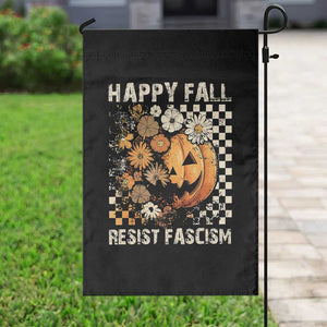 Happy Fall Resist Fascism Garden Flag Halloween Fall Pumpkin TS11 Print Your Wear