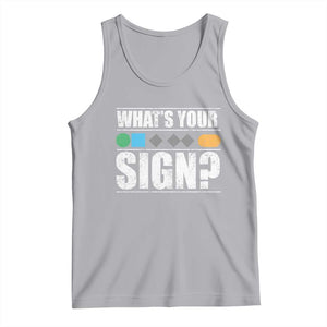 Funny Ski Snowboard Whats Your Sign Tank Top TS11 Athletic Heather Print Your Wear