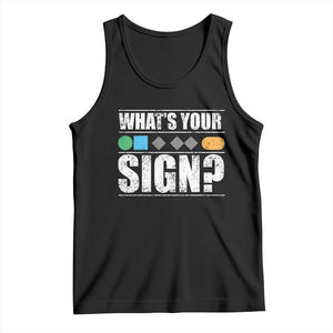 Funny Ski Snowboard Whats Your Sign Tank Top TS11 Black Print Your Wear