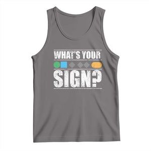 Funny Ski Snowboard Whats Your Sign Tank Top TS11 Deep Heather Print Your Wear