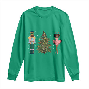 Funny Black Ballerina Nutcracker African American Christmas Long Sleeve Shirt TS11 Irish Green Print Your Wear