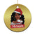 African American Xmas Christmas Ornament Santa's Favorite Melanin Santa Girl TS11 Print Your Wear