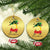 My First Xmas Christmas Ornament Toy Car Xmas Tree TS11 Circle Gold Print Your Wear