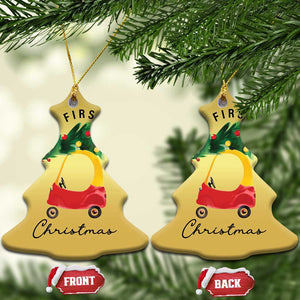 My First Xmas Christmas Ornament Toy Car Xmas Tree TS11 Christmas Tree Gold Print Your Wear