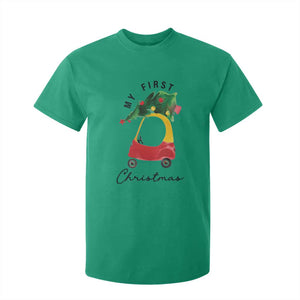 My First Christmas T Shirt For Kid Toy Car Xmas Tree TS11 Irish Green Print Your Wear