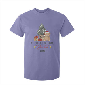 Personalized First Christmas T Shirt For Kid Custom Name Toys Xmas Tree TS11 Violet Print Your Wear