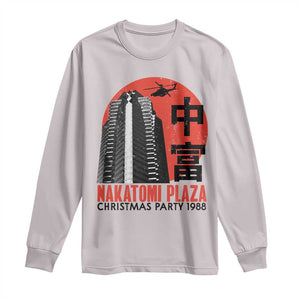 Christmas Nakatomi Plaza Long Sleeve Shirt Christmas Party 1988 Vintage Japanese Style TS11 Ice Gray Print Your Wear