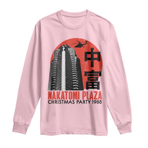 Christmas Nakatomi Plaza Long Sleeve Shirt Christmas Party 1988 Vintage Japanese Style TS11 Light Pink Print Your Wear