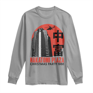 Christmas Nakatomi Plaza Long Sleeve Shirt Christmas Party 1988 Vintage Japanese Style TS11 Sport Gray Print Your Wear