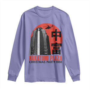 Christmas Nakatomi Plaza Long Sleeve Shirt Christmas Party 1988 Vintage Japanese Style TS11 Violet Print Your Wear