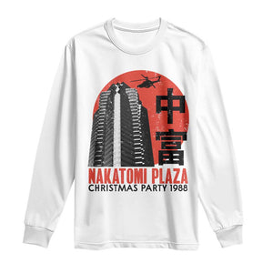 Christmas Nakatomi Plaza Long Sleeve Shirt Christmas Party 1988 Vintage Japanese Style TS11 White Print Your Wear