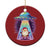 Funny Xmas Santa Alien Neon UFO Christmas Ornament TS11 Print Your Wear