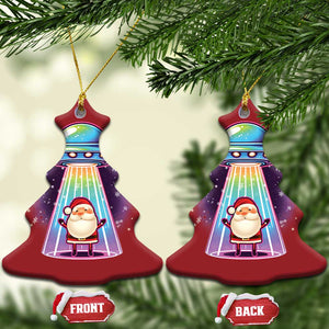 Funny Xmas Santa Alien Neon UFO Christmas Ornament TS11 Christmas Tree Red Print Your Wear