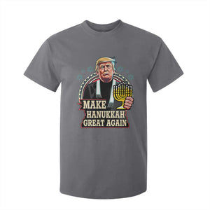 Funny Make Hanukkah Great Again Chanukah Trump T Shirt For Kid Menorah David Stars TS11 Charcoal Print Your Wear