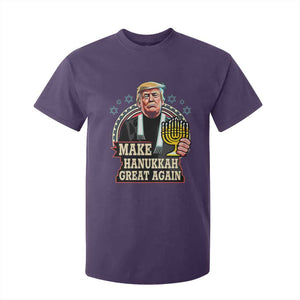 Funny Make Hanukkah Great Again Chanukah Trump T Shirt For Kid Menorah David Stars TS11 Purple Print Your Wear