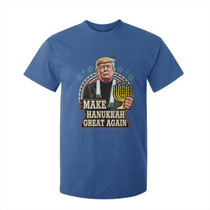 Funny Make Hanukkah Great Again Chanukah Trump T Shirt For Kid Menorah David Stars TS11 Royal Blue Print Your Wear