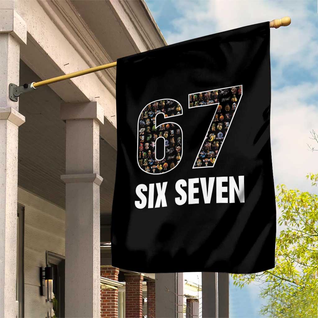 Funny 67 Six Seven Italian Brainrot Gen Alpha Meme Garden Flag TS11 Print Your Wear