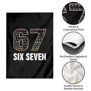 Funny 67 Six Seven Italian Brainrot Gen Alpha Meme Garden Flag TS11 Print Your Wear