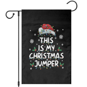 Funny British Christmas Garden Flag This Is My Christmas Jumper TS11 Black Print Your Wear
