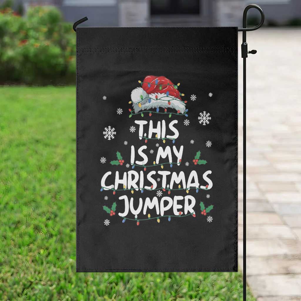 Funny British Christmas Garden Flag This Is My Christmas Jumper TS11 Print Your Wear